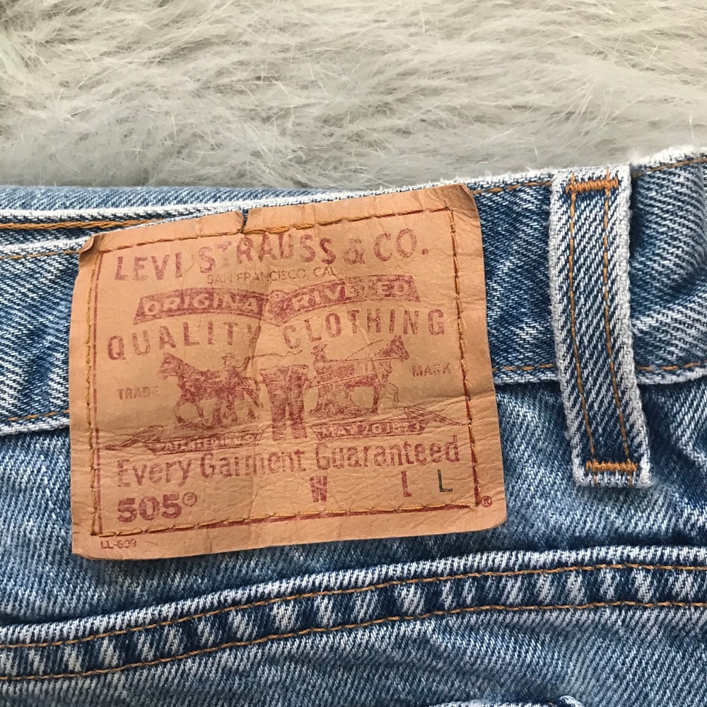 Levi's 505 Low Rise Straight Leg 16 MIS L USA Made - Picture 2 of 8